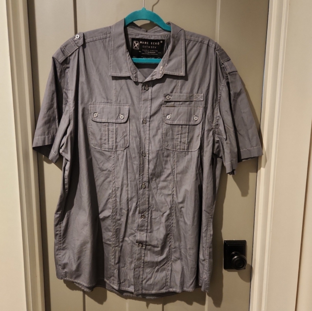 NEW Marc Ecko Cut & Sew button down shirt.  2XL. NEW